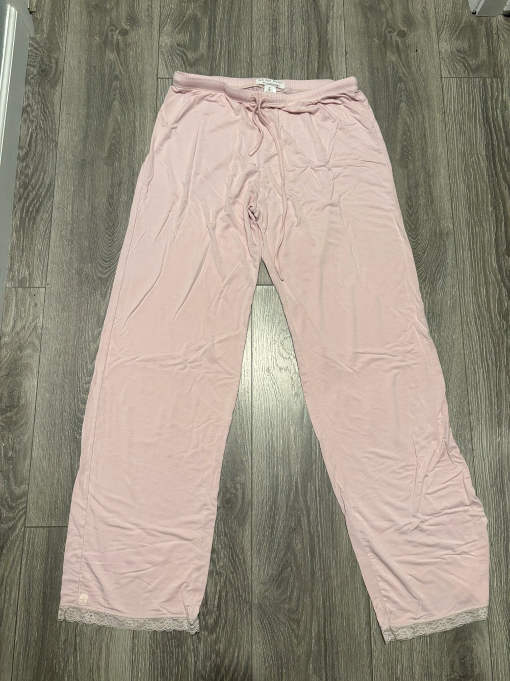 Barefoot Dreams Light Pink Lace-Trim Pajama Set - Picture 2 of 4